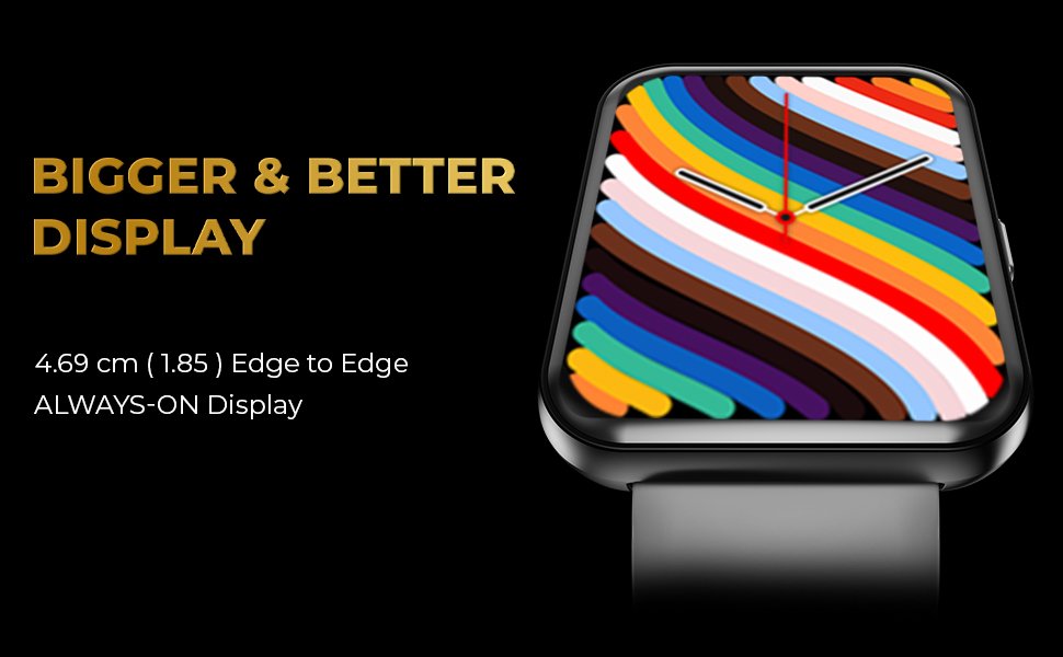 Blaze Max, Gizmore, Smartwatch, Calling Watch, Sillicone Strap, HD Display 