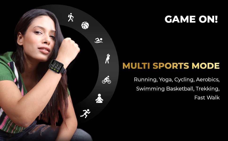 Blaze Max, Gizmore, Smartwatch, Calling Watch, Sillicone Strap, HD Display, Multisport Mode