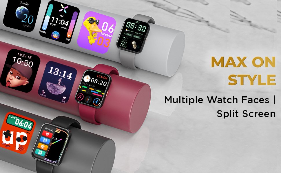 Blaze Max, Gizmore, Smartwatch, Calling Watch, Sillicone Strap, HD Display, Multisport Mode